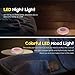 White Noise Machine - Sound Machine with LED Colorful Night Light for Kids Adult - 20 Non-Looping Soothing Sounds Baby Therapy Sound Machine, Built-in Auto-Off Timer & 3 Power Supply Modes(Pink)