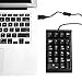 Numeric Keypad, Jelly Comb Portable Slim USB Number Pad Keyboard with Multi-Function Keypad for Laptop Desktop PC Notebook, Full Size 23 Keys Numpad, Big Print Letters (Wired)