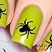 Whats Up Nails - Spider Vinyl Stencils for Halloween Nail Art Design (1 Sheet, 20 Stencils)