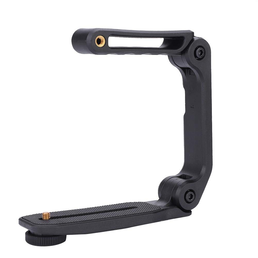 Tosuny U Shape Video Filming Camera Stabilizing Handle Grip, Foldable Handheld Camera Stabilizer with Built in Hexagon Wrench for DSLR, Digital Video Camera