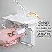 Srxing Socket Shelf, Wall Outlet Shelf, Shelf Outlet - Holds Up to 10 lbs, Storage Theory Space Saving Solution - Easy Install (White), 2 Pack