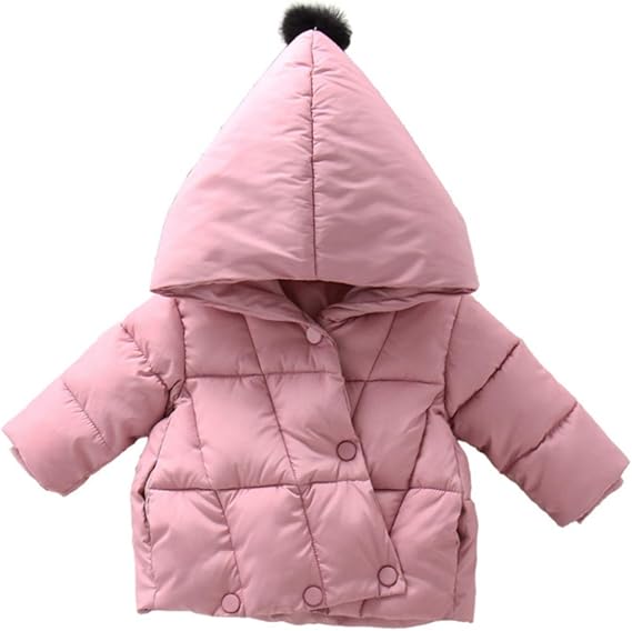 Amazon Yojap ガールズ ジャケット フード付 長袖 中綿コート 厚手 暖かい 子供服 人気 スウェット 秋冬 おしゃれ 女の子 キッズ アウター ブルゾン 防寒 トレーナー コート ジャケット 通販