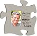 Remembrance Memory Becomes A Treasure 4x6 Photo Frame Inspirational Puzzle Piece Wall Art Plaque