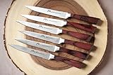 Steak Knife / Premium Restaurant Quality Steak Knives Set of 6 & Wooden Luxury Gift Box by MyHouseHold101