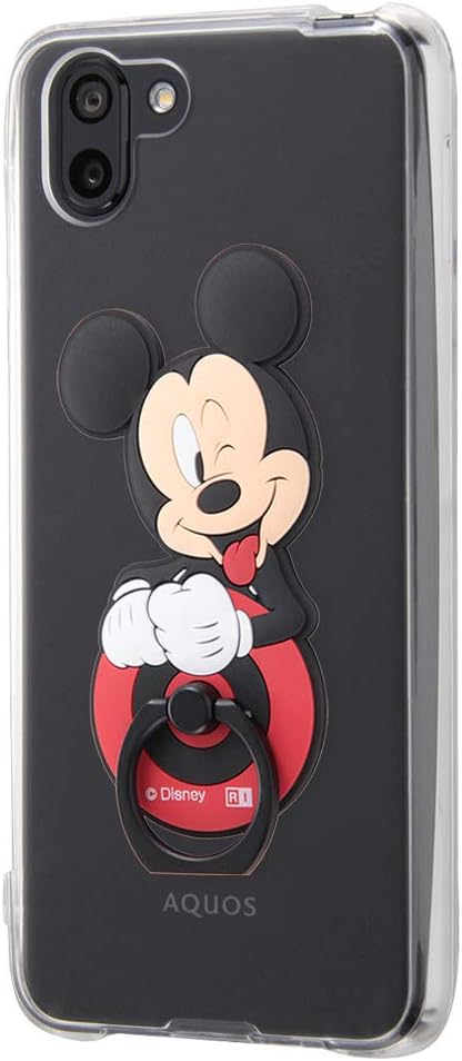 Amazon Aquos R2 ケース ディズニー スマホリング セット 立体的なダイカット 選べるデザイン ミッキー マウス イングレム ホールドリング
