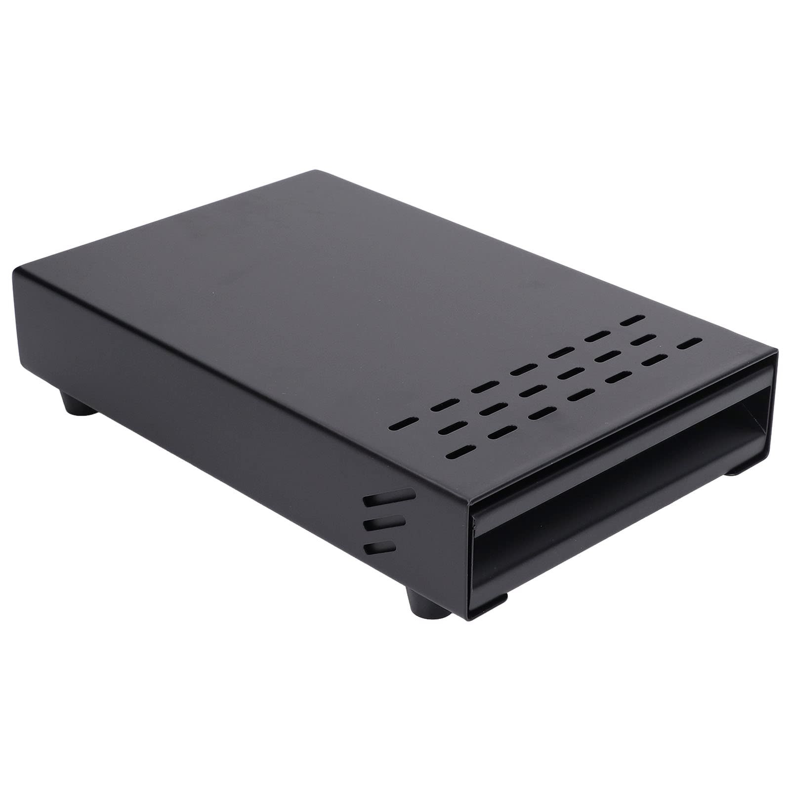 Detachable Coffee Knock Container Drawer, Stainless Steel Thickened Coffee Residue Powder Box for Household Shop, Rust Resistant Coffee Knock Box Drawer for Home, Office (Black)