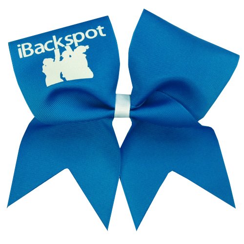 Chosen Bows New iBackspot Cheer Bow, Neon Blue