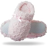 Tofern Women Fluffy Slippers Soft Flannel Memory Foam Slippers Ultra Soft Comfy Warm House Shoes with Mute Anti-Slip Sole for Ladies and Girls