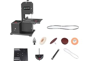 Vifaleno Mini Multifunctional Band Saw Machine 1750RPM Benchtop Band Saw Table-Saw Electric Desktop Saws Small Household DIY 