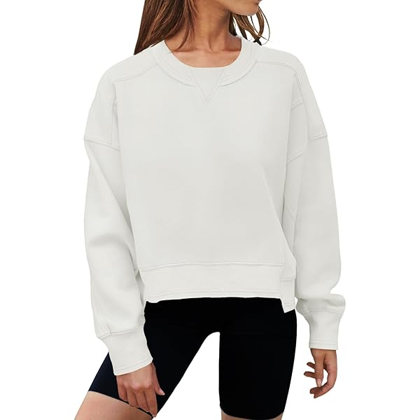 DANSKIN×UJOH　HYBRID OVERSIZE CREW Danskin Women's Oversized Crewneck Pullover Sweatshirt with