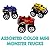 Dazzling Toys Monster Pullback Trucks - Pack of 12 - Friction Trucks Pull Them Back And Let It Go