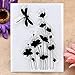 Kwan Crafts 4 Sheets Different Style Tree Flowers Clear Stamps for Card Making Decoration and DIY Scrapbooking