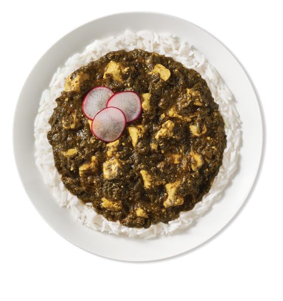 TASTY BITE KASHMIR SPINACH, READY TO EAT, 10 OUNCE, MICROWAVABLE ENTRÉE IN LIGHT CURRY SAUCE, VEGETARIAN
