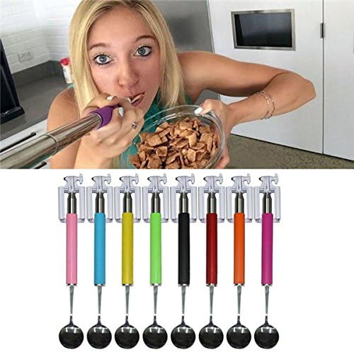 Portable Extendable Handheld Bluetooth Selfie Stick Spoon With Shutter Remote Monopod For Smartphone (Random: Color)