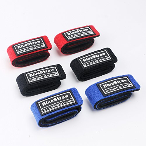 BlueStraw Fishing Rod Belts Ties Stretchy Magic Bait Casting Spinning Rod Straps Holders Fishing Tackle Tie Bag Accessories 6pcs （Random Color） - Thumbnail 7