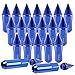 SCITOO 20PCS M12x1.5 Wheel Lug Nuts M12x1.5 Blue Wheel Studs Lug Nut Fit for 750Li,for Accord,for Avalon,for Camry,for Civic,for Corolla,for M6,for MDX,for NSX,for TL,for TSX,for X5