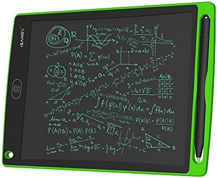 ISANGX 12 Inch handwriting LCD Tablet Children's touch pad Memo Graphic portable Writing Tablet for Teacher Student Designer (Green)