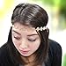 GCIYAEN 1pc Elastic Hollow Rose Women Flower Metallic Hair Band Headband WHS33