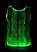 EDMPlug Men's Holy Threads, White Fiber Optic Tank Top, Lights Up, Medium