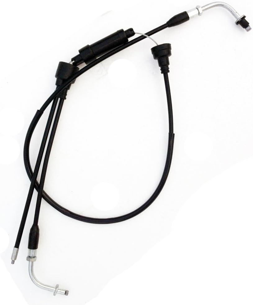 QAZAKY Throttle Cable Compatible with Yamaha PW80 Y-Zinger 1985 1986 1987 1988 1989 1990 1991 1992 1993 1994 1995 1996 1997 1998 1999 2000 2001 2002 2003 2004 2005 2006 2007 BW80 1986-1990