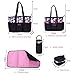 Diaper Bag,Kuoser 5 Pieces Polka Dot Diaper Bags Set Waterproof and Multi-Function Large Baby Diaper Bag Baby Bags for Mom and Dad with Changing pad,Great for Baby Shower Gift,Pink