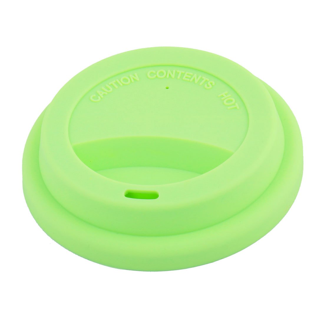 Sourcingmap Silicone Family Round Shaped Resuable Sealed Mug Lid Tea Coffee Cup Cover Light Green