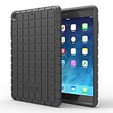 iPad Mini 2/Mini 3 Case - Poetic [GraphGRIP Series] iPad Mini 2/3 Gen Case - [Lightweight] [GRIP] Protective Silicone Case for Apple iPad Mini 2 / iPad Mini 3 Black (3 Year Manufacturer Warranty From Poetic)