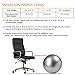 CalCore Exercise Ball Chair from Professional Strength Antiburst Ball with Hand Pump for Office, Yoga, Stability and Fitness