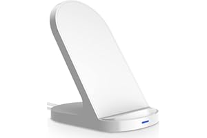 YW YUWISS 15W Fast Wireless Charger Wireless Phone Charger Stand Compatible with Apple iPhone 14 13 12/12 Pro Max/ 11Pro/11Pro Max, Compatible with Samsung Galaxy S22 S21 S20 (White)