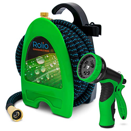 Rolio Expandable Hose Retractable Garden Hose with Nozzle 75ft