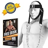 RIMSports Head Harness Neck Support Best Neck Exerciser for Lifting - Ideal Neck Strap for Men & Women - Premium Neck Curl Harness & Head Harness Neck for Weightlifting