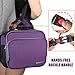 SEEHONOR Insulated Lunch Box Thermal Durable Reusable Lunch Bag Lunch Tote Bag Bento Bag Soft Bag for Women Office Work School Picnic Hiking Beach,Purple