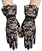 Simplicity Women's Vintage Sheer Floral Lace Wrist Length Gloves