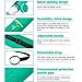 2-Pack Extendable Poster Tubes Expand from 24.5” to 40” with Shoulder Strap | Carry Documents, Blueprints, Drawings and Art | Red and Green Portable Durable Round Storage Cases with Lids and Labels