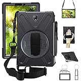 ZenRich Galaxy Tab S4 2018 Case, Tab S4 10.5 Case with S Pen Holder Rotatable Stand Hand strap and Shoulder Belt, zenrich Sho
