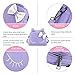 CMK Trendy Kids Cute Little Girls Cat Purse for Toddler Kids Mini Backpack Bags with Bows (82003_Purple), regular