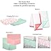Mint Green and Coral Patchwork 3 Piece Baby Crib Bedding Set by The Peanut Shell