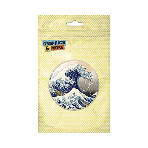 The Great Wave Off Kanagawa Painting Katsushika Hokusai Pinback Button Pin Badge - 1 Inch Diameter