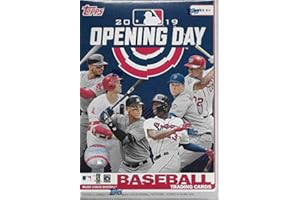 COMPLETE MINT SET 2019 Topps Opening Day Baseball Series Unopened Blaster Box with 11 Packs of 7 Cards Possible Autographs and Game Used Relics Cards