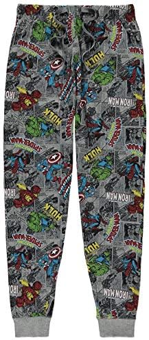 Mens Marvel Comic Strip Cuffed Ankle Pyjama/Lounge Pants