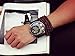 Clearance! Charberry Mens Large Dial Quartz Watch Leather Quartz Analog Wrist Watch Watches