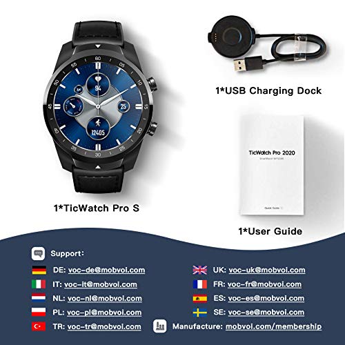 TicWatch Pro S Smartwatch 1 GB RAM Ingebouwde GPS IP68 Waterdicht 24 uur Hartslagbewaking Slaap Tracking Slijtage OS… - Image 7