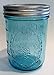 Ball Mason Jar-16 oz. Aqua Blue Glass Wide Mouth