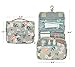 EPQUEEN Travel Makeup Bag for Women Portable Hanging Cosmetic Make up Organizer Pouch Lightgreyflower