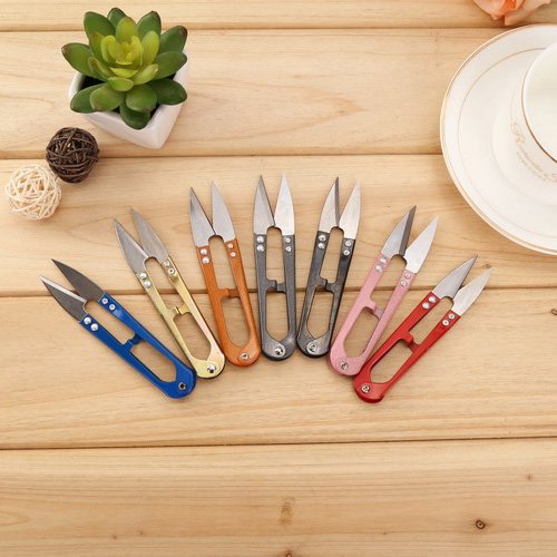 SPHTOEO 2 Pieces Clippers Sewing Trimming Scissors Nipper Embroidery Thrum Yarn Fishing Thread Beading Cutter - Thumbnail 4