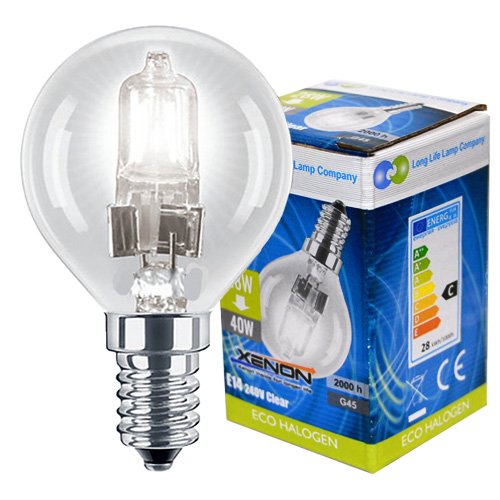 4 x Eco Halogen Energy Saving Mini Golf Balls Globes 28W = 40w SES E14