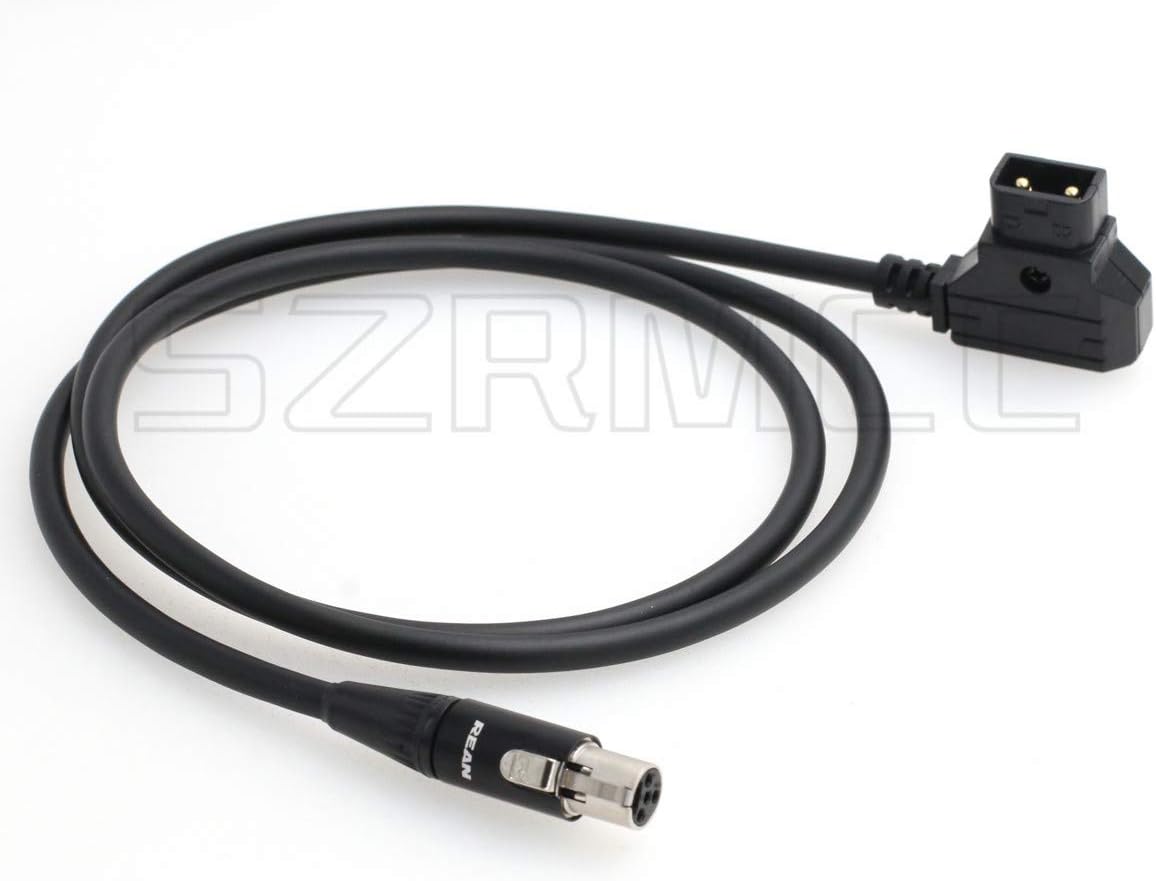 SZRMCC TVLogic VFM Monitor Alphatron EVF Power Cable D-tap 2 Pin Male to Mini XLR 4 Pin Female (Straight Cable) - Image 4
