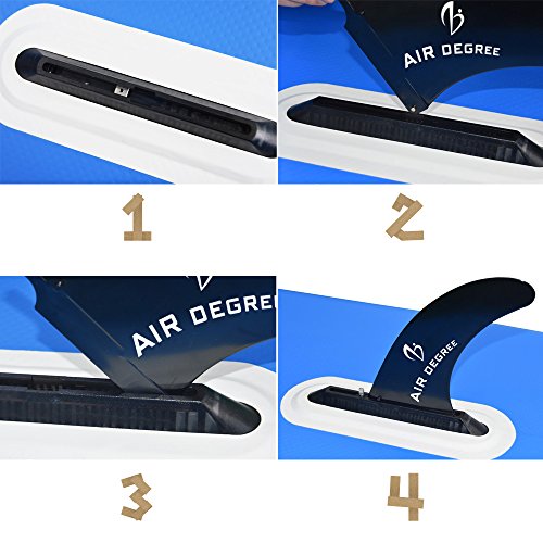 Air Degree 9” Classic Nylon Single Center Fin For Paddleboards/SUP & Surfboards/Standard US Fin Box