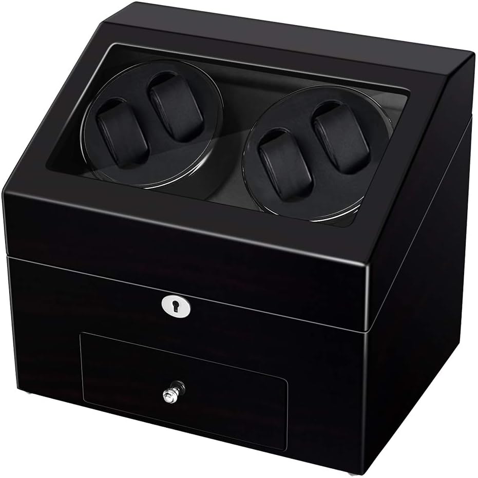 Automatic Watch Winder, Watch Winder Box, with Mabuchi Motor and 5 Rotation Modes, Large Capacity