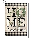ORTIGIA Home Sweet Home Magnolia Small Garden Flag